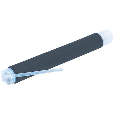 Cold Shrink Tube, Medium Wall, Not Rated I.D. Shrink Ratio, 0.72 in I.D. Before Shrinking, Gray