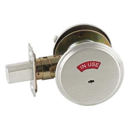 Indicator Lock,Satin Chrome,Medium-Duty