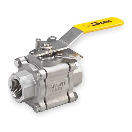 1" FNPT Stainless Steel Ball Valve Inline