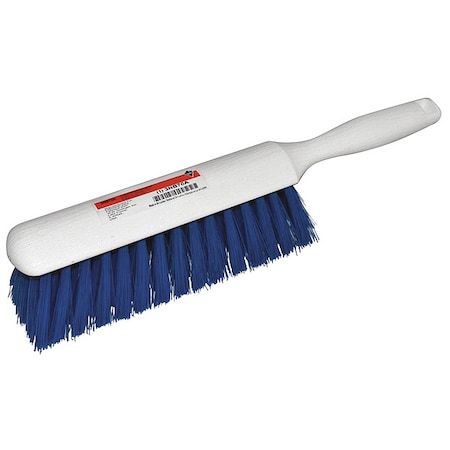 1 1/2 in W Bench Brush, Soft, 5 in L Handle, 8 in L Brush, Blue, Plastic, 13 in L Overall