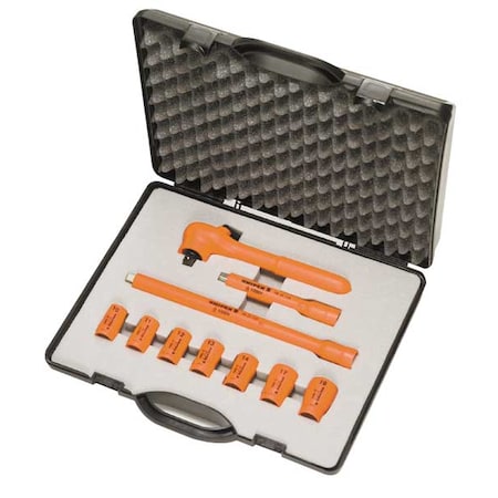 Insulated Socket Wrench Set,10 pc.