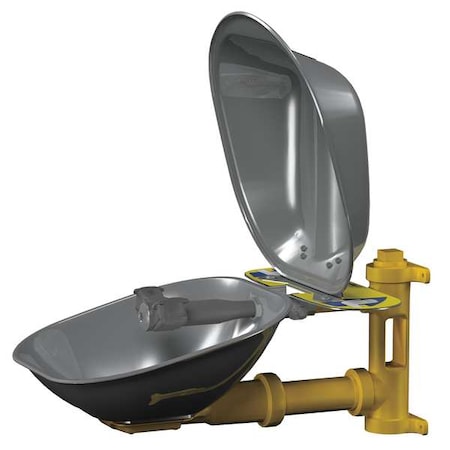 Plumbed Eyewash, Wall Mount, Plumbed, 14 2/3 in H., 15 1/2 in W