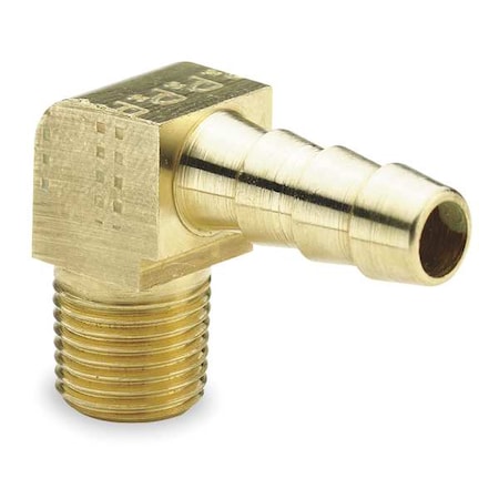 Hose Barb,5/16 In Barb,1/8 In MNPT,Brass