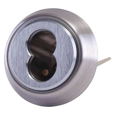 Lockset Cylinder, Satin Chrome, 6 Pins to 7 Pins