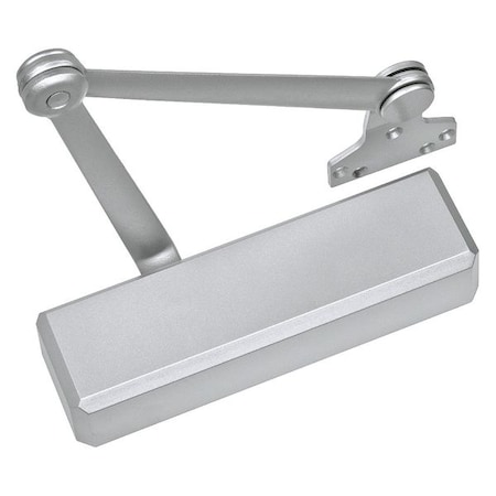 Manual, Hydraulic, Stanley QDC 100, Door Closer, Extra Heavy Duty Interior and Exterior, Gray