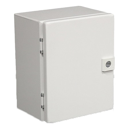 1/4 Turn Latch Electrical Enclosures, 3.90 in H, 2 in D, 4 in W, 4, Steel