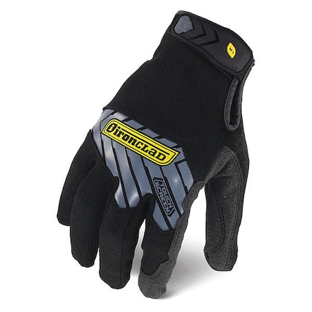 Command(TM) Mechanics Touchscreen Gloves, Nylon Palm, Polyester Back, S, Black