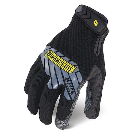 Command(TM) Mechanics Touchscreen Gloves, Silicone Palm, Polyester Back, XL, Black