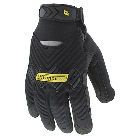 Cold Protection Impact-Resistant Gloves, Suede Palm, Insulated Lining, Black, 2XL ( 11 )
