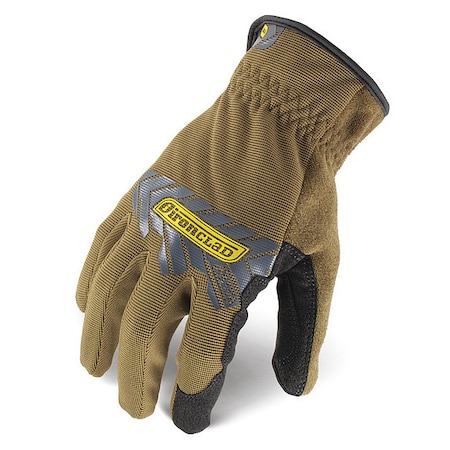 Command(TM) Mechanics Touchscreen Gloves, Nylon Palm, Polyester Back, XL, Brown