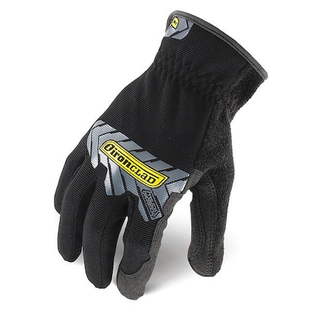 Command(TM) Mechanics Touchscreen Gloves, Nylon Palm, Polyester Back, S, Black