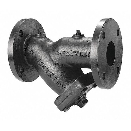 Y Strainer, 2" Pipe, Flanged, Cast iron, 200 psi at 150 Degrees F WOG, 125 psi at 450 Degrees F WSP