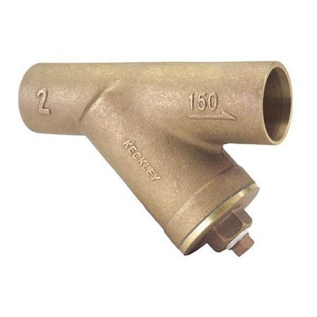 Y Strainer, 2-1/2" Pipe, Sweat, Bronze, 200 psi at 150 Degrees F WOG, 125 psi at 400 Degrees F WSP
