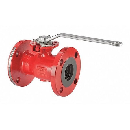 2" Flanged Carbon Steel Ball Valve Inline