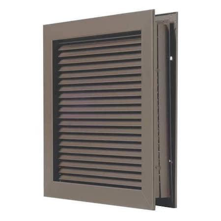 Self Attaching Louver,Drk Bronze,16 in.H