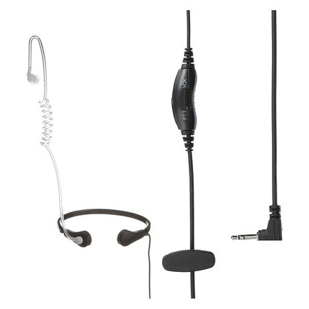 Throat Microphone,Cord 28" L,Black