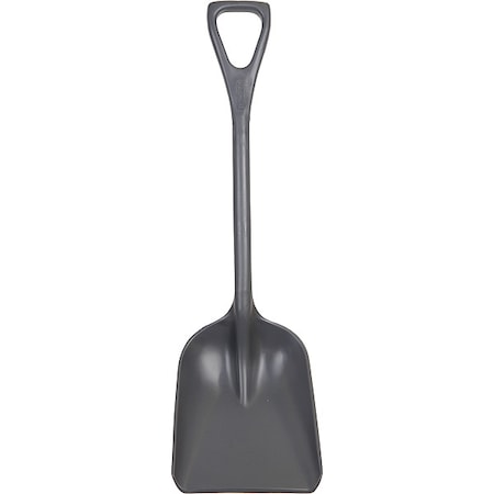 No. 3 Industrial Square Point Shovel, Plastic Blade, 23-1/2 in L, Gray