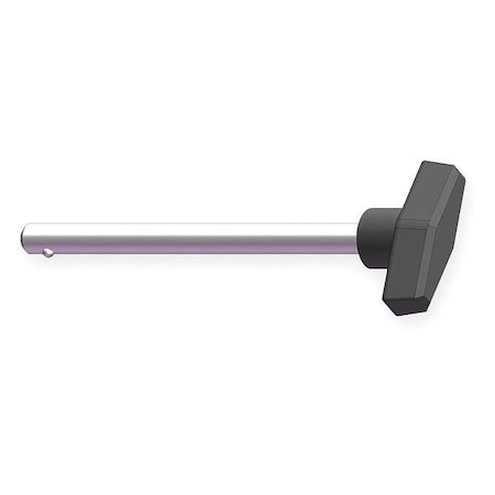 Detent Pin,2.00 In T Knob,1/4 In,3 In
