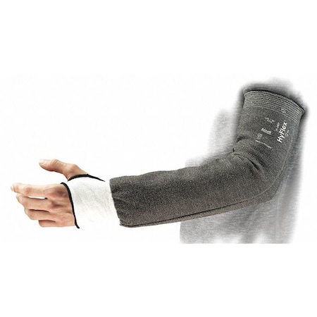 Hyflex Cut-Resistant Sleeve, Cut Level A3, Sleeve with Thumbhole, 12 in L, Gray, Small
