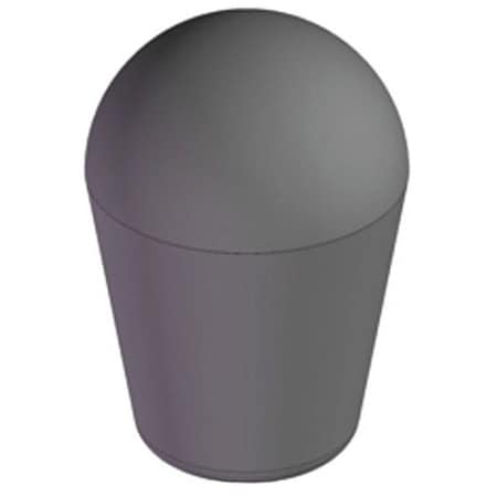 Shift Knob Soft Touch, 5/16-18 Thread Size, 2"L, Steel