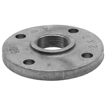 Reducing Companion Flange Reducing Companion Threaded Flange, 2" Pipe, Flanged x FNPT, Cast Iron