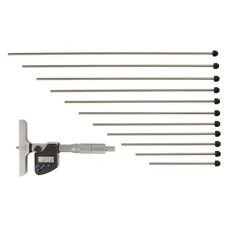 Digital Depth Micrometer,0 to 12 In