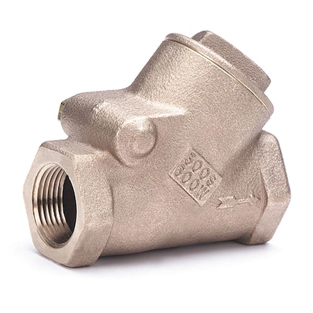 1-1/4" FNPT Bronze Swing Y Check Valve