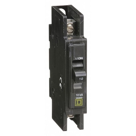 Miniature Circuit Breaker, QO Series, 10A, 1 Pole, 120/240V AC, 10kA at 120/240V AC