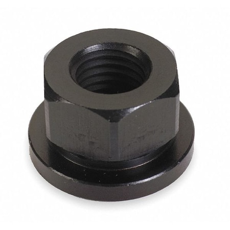Flange Nut, 5/8"-11, Steel, Not Graded, Black Oxide, 1-1/16 in Hex Wd, 13/16 in Hex Ht