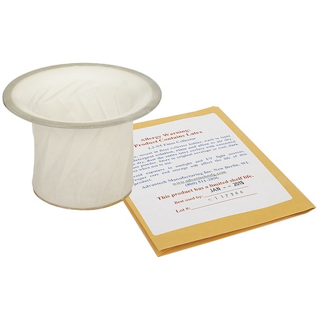 Fines Collector,3 in. dia.,1/4 in. D