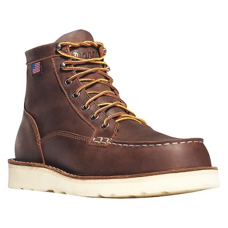 Men's 6-Inch Work Boot, 11 1/2 EE, Steel Toe, 6 in H, Brown, 15564