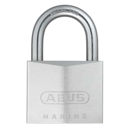 Padlock, Keyed Alike, Standard Shackle, Rectangular Brass Body, Stainless Steel Shackle