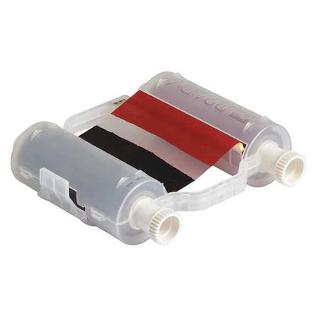 Ribbon, 4-21/64" W, 200 ft. L, Black/Red