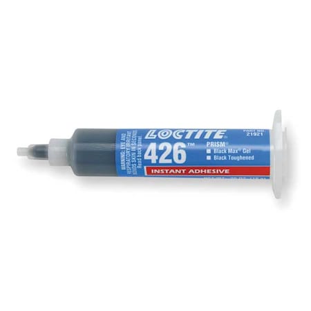 Instant Adhesive, 426 Series, Black, 0.35 oz, Syringe