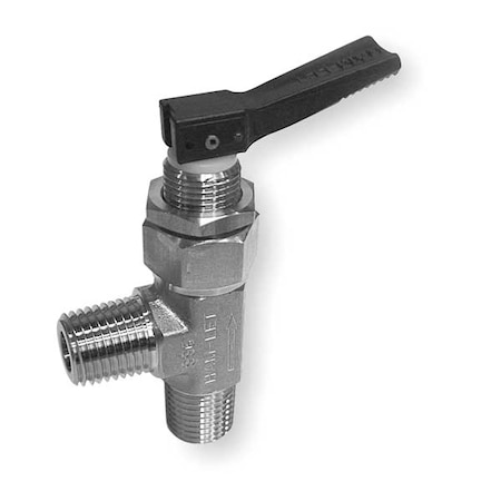 1/4" MNPT Brass Ball Valve Angle