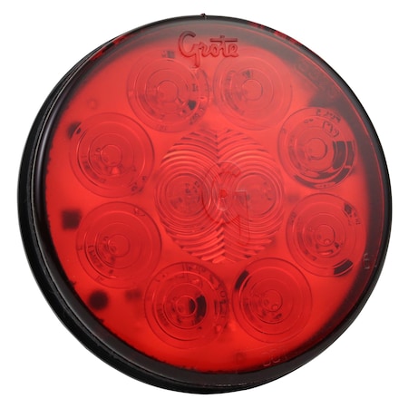 SuperNova, 10-Diode Pattern LED Stop/Tail/Turn Light, Round, 4 5/16 in Diameter, Red