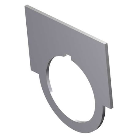 Blank Legend Plate,Brushed Aluminum