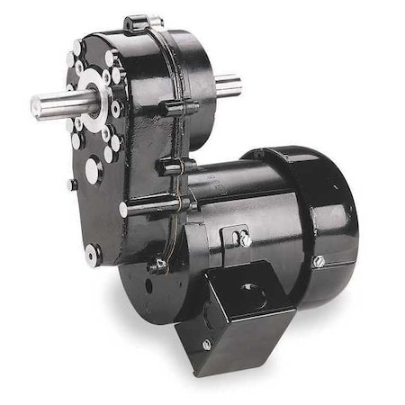 AC Gearmotor, 1,100 in-lb Max. Torque, 6.5 RPM Nameplate RPM, 115/230V AC Voltage, 1 Phase