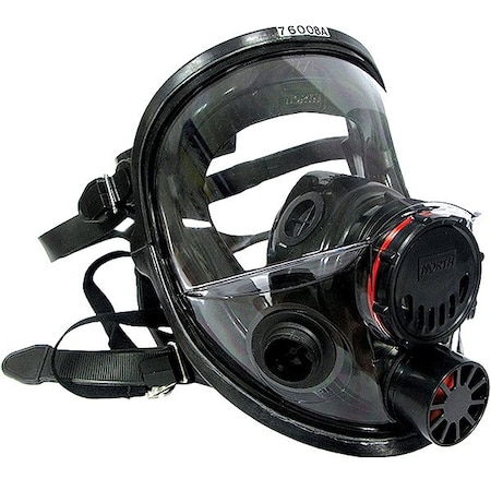 Full Facepiece Respirator, 7600 Series, Silicone, Threaded, Includes Speaking Diaphragm, M/L