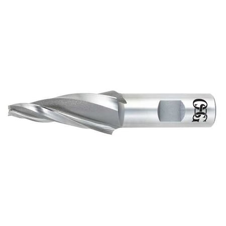 HSS End Mill, 1/4in.dia., 2-1/4in.Cut L