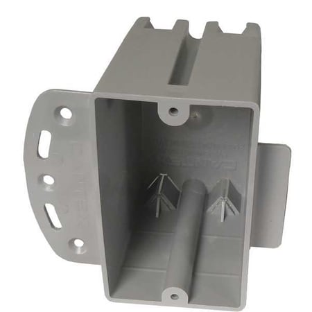 Electrical Box, 20.3 cu in, Switch Box Type, 1 Gang, PVC, Rectangular Shape