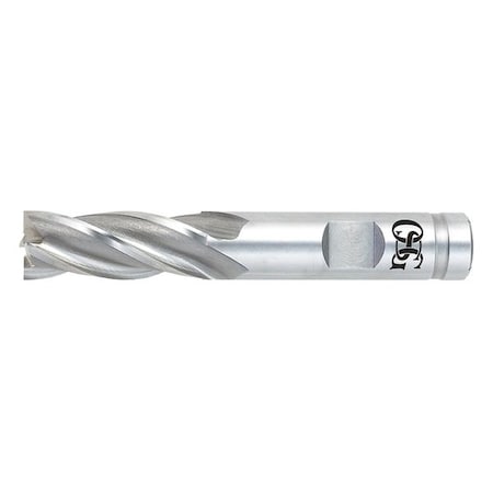 HSS End Mill, 1-1/2in.dia., 3in.Cut L