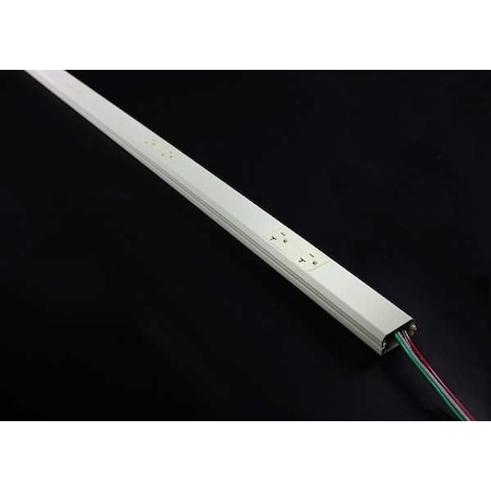 Prewired Raceway,6 Outlets,Polyester
