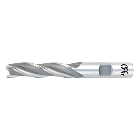 HSS End Mill, 7/8in.dia., 3-1/2in.Cut L