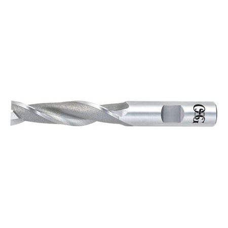 HSS End Mill, 3/8in.dia., 1-1/2in.Cut L