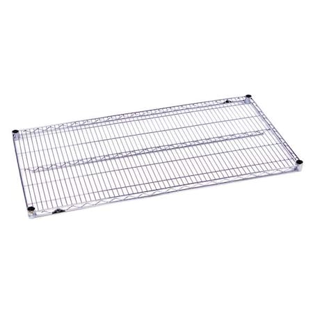 Wire Shelf, 24"D x 36"W x 1-1/8"H, Chrome,PK5