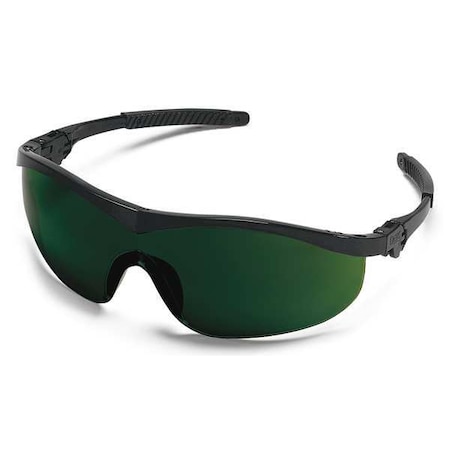 Thunder, Welding Safety Glasses, Anti-Scratch, Welding Shade(s) Lens, Black Frame, Half-Frame