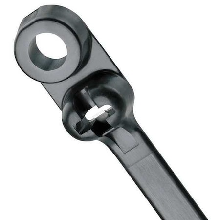 Cable Tie, 16 in L, 4 in Max Bundle Dia., Black, Nylon 6/6, 50 lb Strength, 100 PK
