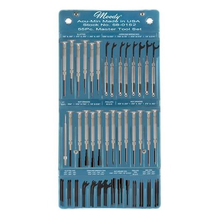 Precision Screwdriver Set,Combo,55 pcs.
