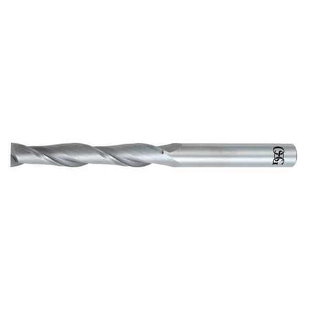 Carbide End Mill,1/4in dia,1-1/2in Cut L